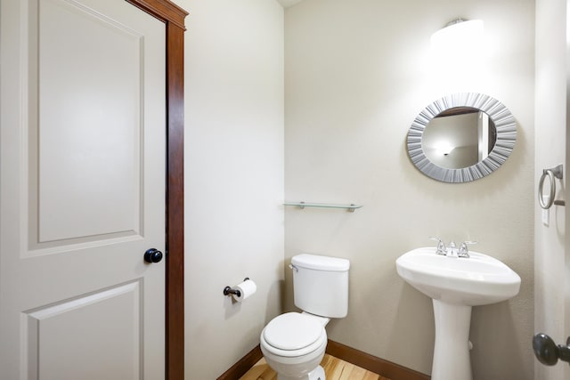 16319 E Whirlaway Ln, Veradale, WA 99037 - half bath with toilet and wood finished floors