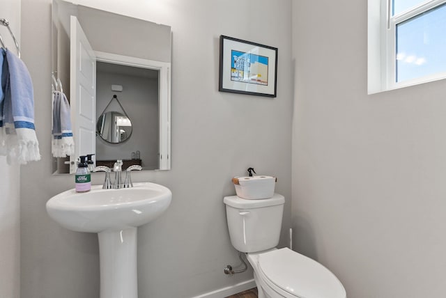 1225 E Paske Rd, Colbert, WA 99005 - bathroom with toilet and wood finished floors