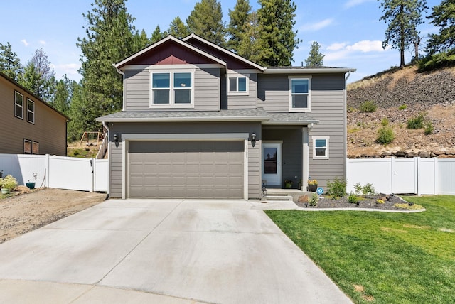 1225 E Paske Rd, Colbert, WA 99005 - view of front of house with an attached garage and concrete driveway
