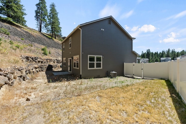 1225 E Paske Rd, Colbert, WA 99005 - rear view of property with a fenced backyard and a gate