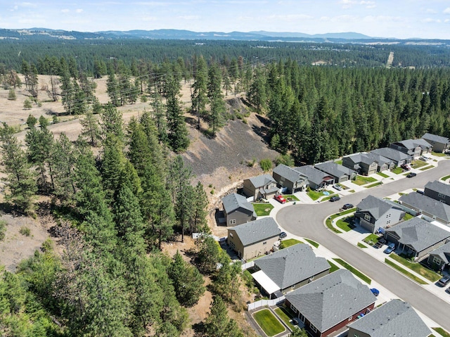 1225 E Paske Rd, Colbert, WA 99005 - aerial view of property and surrounding area featuring a mountainous background and nearby suburban area