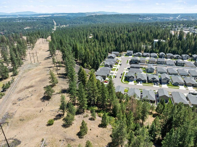 1225 E Paske Rd, Colbert, WA 99005 - aerial view of property's location featuring a heavily wooded area and mountains