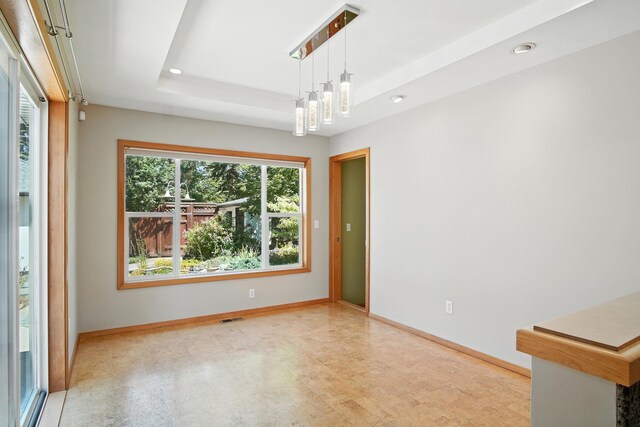 3121 S Manito Blvd, Spokane, WA 99203 - empty room featuring light flooring, recessed lighting, and a raised ceiling