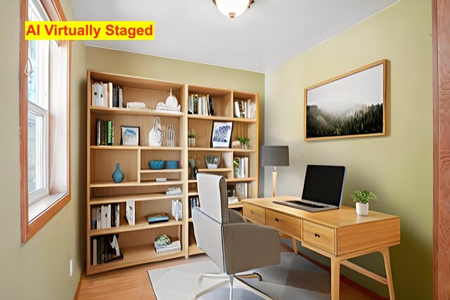 3121 S Manito Blvd, Spokane, WA 99203 - office with wood finished floors and baseboards