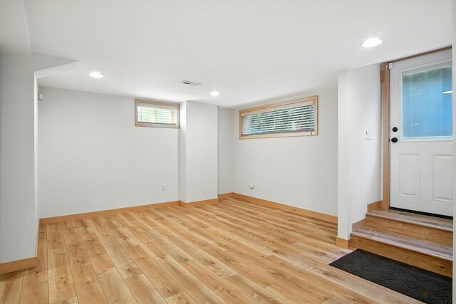 3121 S Manito Blvd, Spokane, WA 99203 - below grade area featuring wood finished floors and recessed lighting