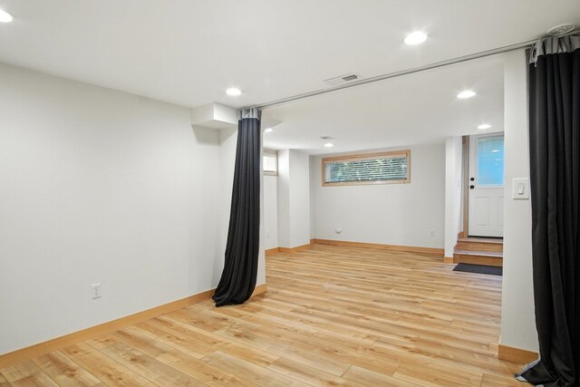 3121 S Manito Blvd, Spokane, WA 99203 - empty room with light wood-style floors and recessed lighting