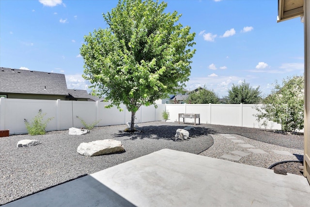 8812 W Pirates Ct, Spokane, WA 99224 - fenced backyard with a patio area