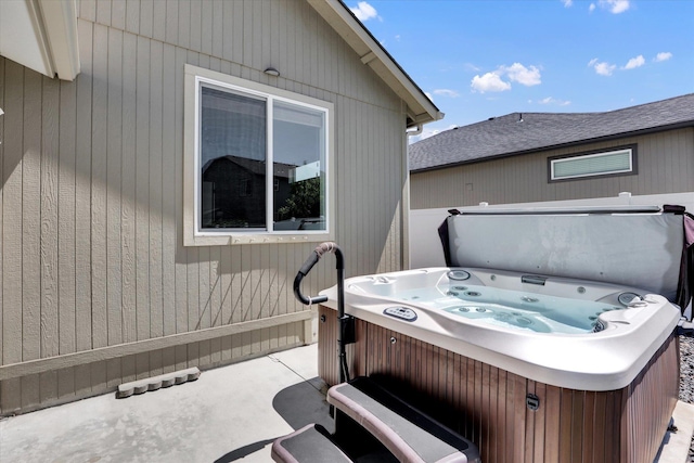 8812 W Pirates Ct, Spokane, WA 99224 - view of patio / terrace featuring a hot tub and area for grilling