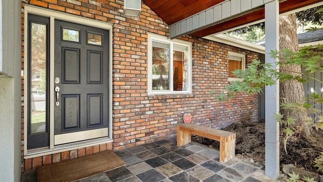 811 W Teal Ave, Spokane, WA 99218 - doorway to property with brick siding