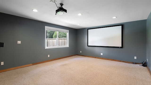 811 W Teal Ave, Spokane, WA 99218 - home theater room featuring carpet and recessed lighting