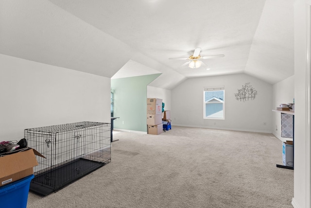 3421 S Mcdonald St, Spokane Valley, WA 99206 - bonus room featuring ceiling fan, lofted ceiling, and carpet floors