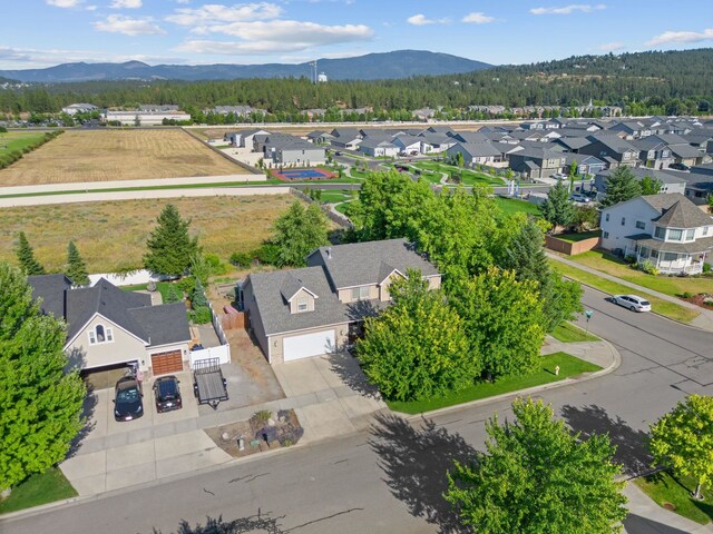 3421 S Mcdonald St, Spokane Valley, WA 99206 - aerial perspective of suburban area with a mountainous background