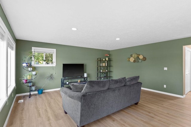 3421 S Mcdonald St, Spokane Valley, WA 99206 - living room with light wood-style floors and recessed lighting