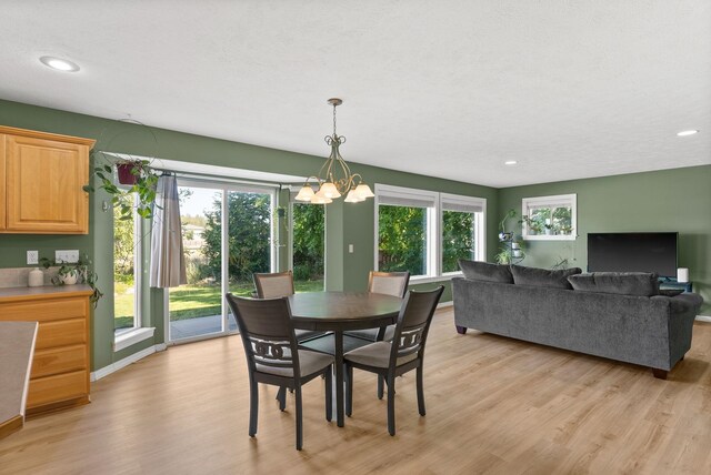 3421 S Mcdonald St, Spokane Valley, WA 99206 - dining space with light wood-style flooring, healthy amount of natural light, and recessed lighting
