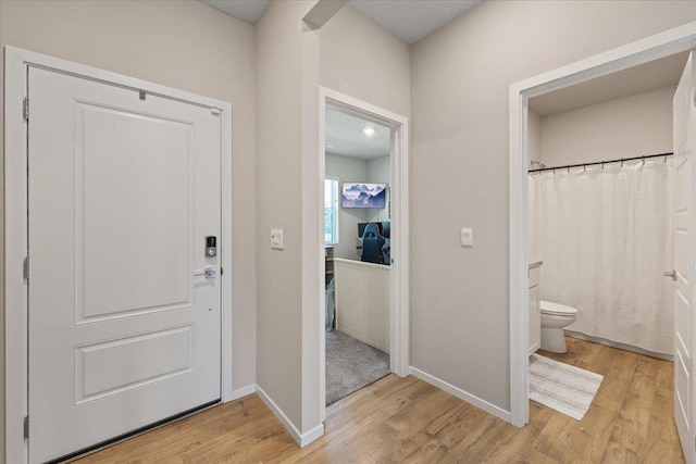 8403 W Red Ave, Cheney, WA 99004 - foyer entrance with light wood finished floors and baseboards