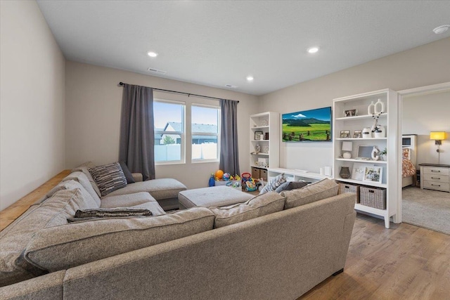 8403 W Red Ave, Cheney, WA 99004 - living area with wood finished floors and recessed lighting