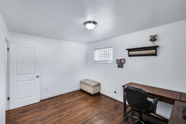 5917 N Addison St, Spokane, WA 99208 - office featuring dark wood-style flooring and baseboards