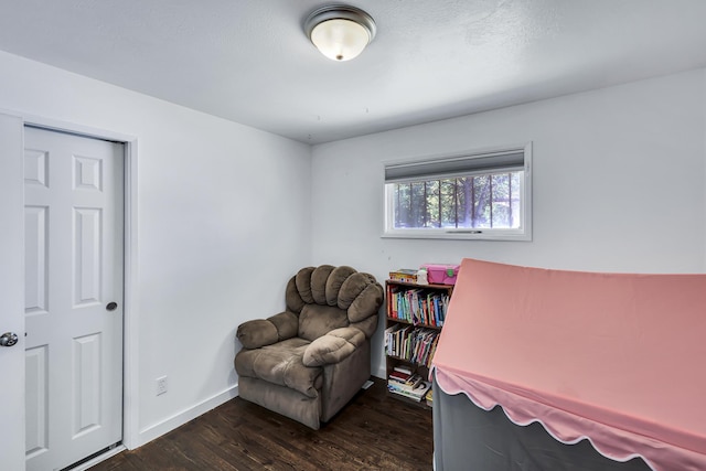 5917 N Addison St, Spokane, WA 99208 - sitting room featuring dark wood-style flooring and baseboards