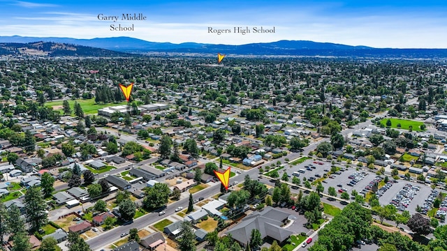 5917 N Addison St, Spokane, WA 99208 - drone / aerial view of a mountainous background