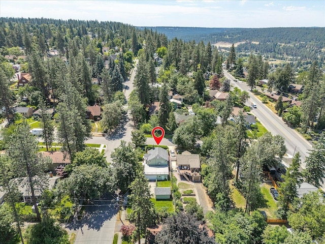 1728 S Adams St, Spokane, WA 99203 - aerial view of property's location featuring a heavily wooded area
