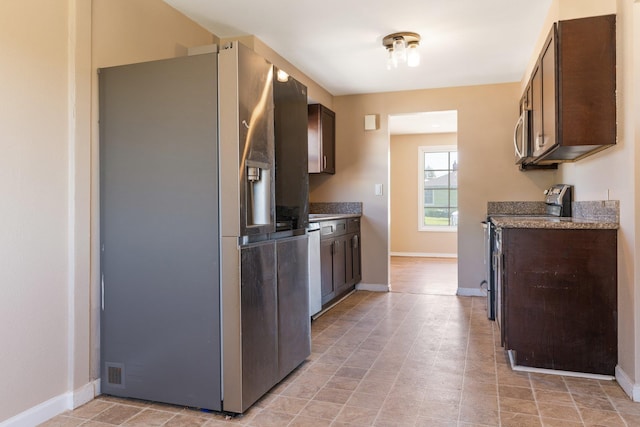 4615 N King Ct, Spokane, WA 99205 - kitchen featuring stainless steel appliances and dark brown cabinetry