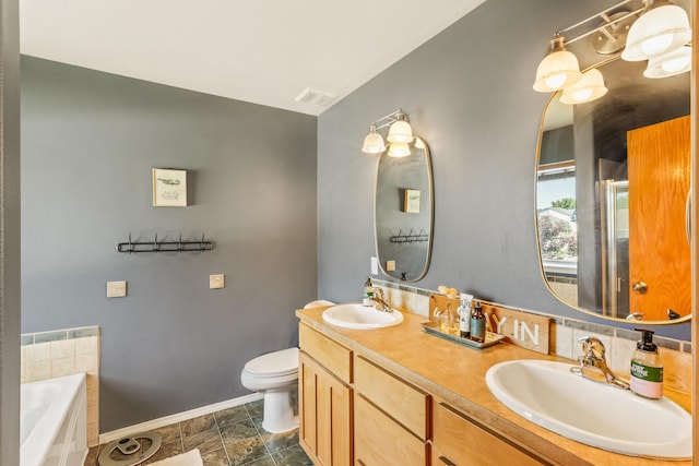 12837 E 37th Ln, Spokane Valley, WA 99206 - bathroom with a garden tub and double vanity