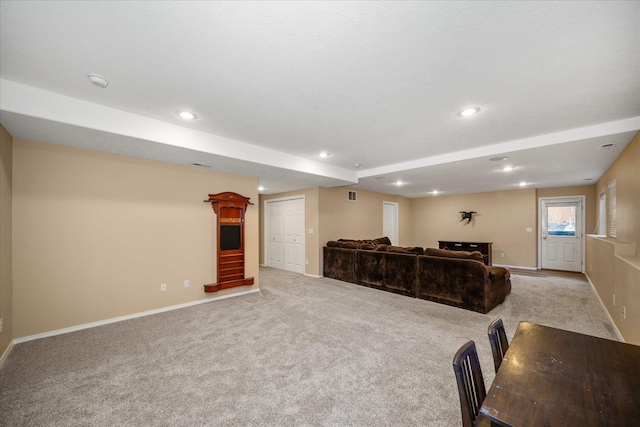 5203 S S Hogan Ct, Spokane, WA 99223 - living room with carpet flooring and recessed lighting
