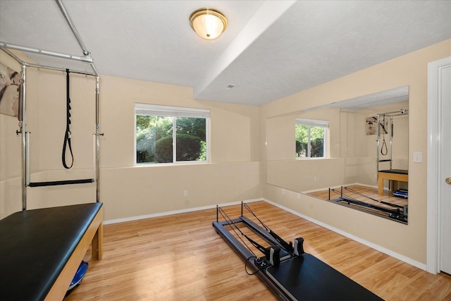 5203 S S Hogan Ct, Spokane, WA 99223 - exercise room featuring wood finished floors