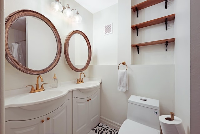 18017 N Lidgerwood Ct, Colbert, WA 99005 - bathroom with double vanity and toilet