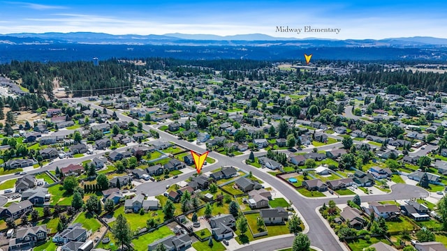 18017 N Lidgerwood Ct, Colbert, WA 99005 - aerial view of mountains and a forest