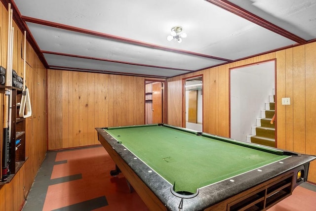 11622 E 24th Ave, Spokane Valley, WA 99206 - rec room with wood walls and billiards table