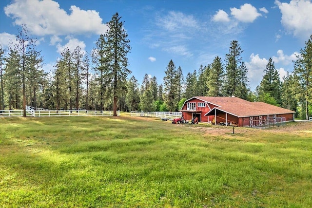 3222 S Conklin Rd, Greenacres, WA 99016 - view of yard with a view of rural / pastoral area, a barn, and an outbuilding