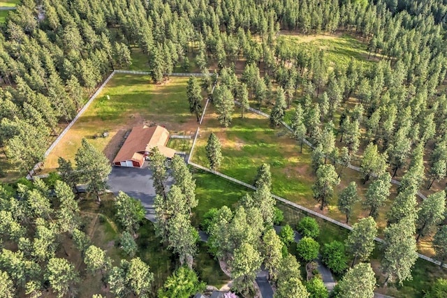 3222 S Conklin Rd, Greenacres, WA 99016 - aerial view of property and surrounding area with a heavily wooded area
