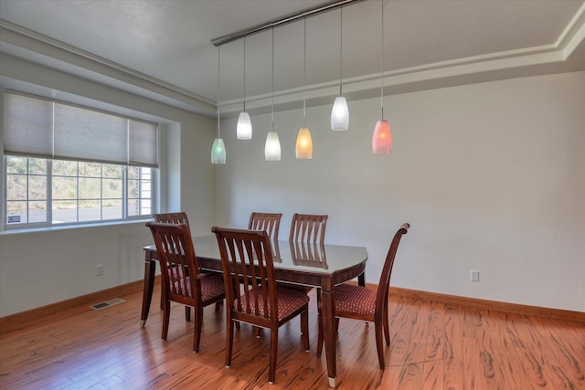 7302 N Quamish Dr, Spokane, WA 99208 - dining area with light wood finished floors and baseboards