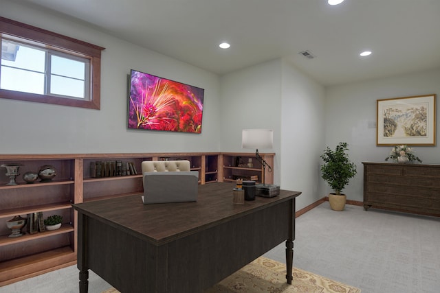 7302 N Quamish Dr, Spokane, WA 99208 - home office with carpet floors and recessed lighting