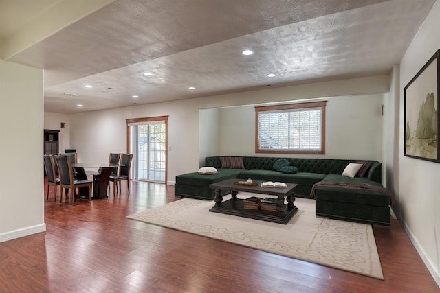 7302 N Quamish Dr, Spokane, WA 99208 - living room with wood finished floors and recessed lighting