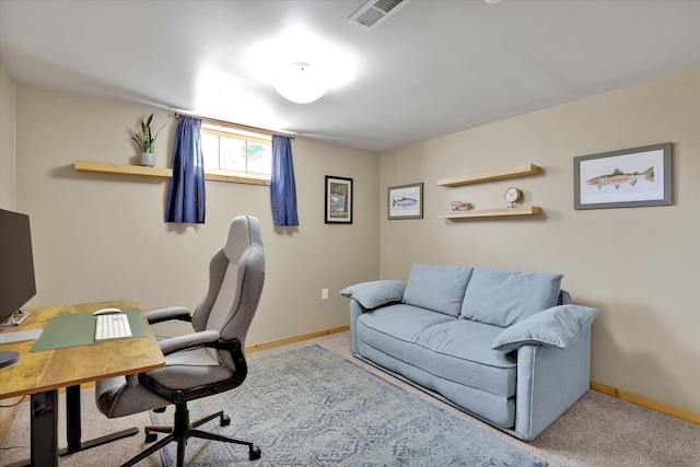 3526 W Hoffman Ave, Spokane, WA 99205 - home office with baseboards and carpet