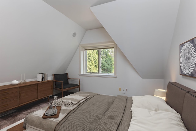 2010 E Pinecrest Rd, Spokane, WA 99203 - bedroom featuring wood finished floors and lofted ceiling
