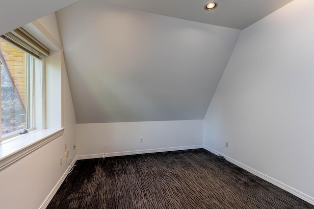 2010 E Pinecrest Rd, Spokane, WA 99203 - bonus room with lofted ceiling, dark carpet, and recessed lighting