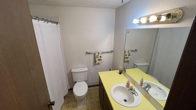 3520 N Arden Rd, Otis Orchards, WA 99027 - full bathroom with vanity, tile patterned floors, and a shower with curtain