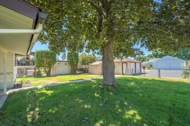5327 N Jefferson St, Spokane, WA 99205 - fenced backyard with a garage and an outdoor structure