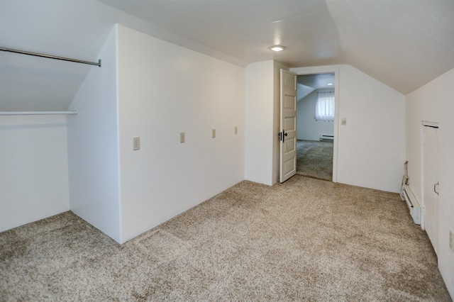 3222 W 4th Ave, Spokane, WA 99224 - bonus room with baseboard heating, light carpet, and lofted ceiling