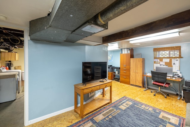 814 E Montgomery Ave, Spokane, WA 99207 - office space featuring washer / clothes dryer and baseboards