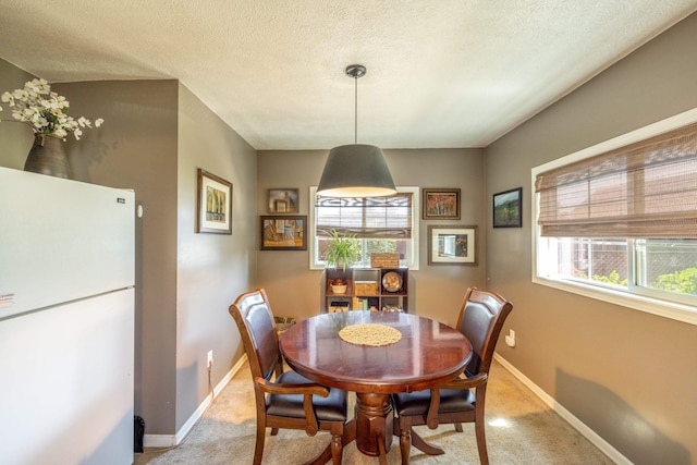 814 E Montgomery Ave, Spokane, WA 99207 - dining room featuring light carpet and a textured ceiling