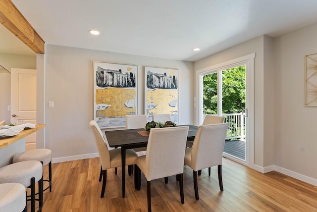 4017 E Pratt Ave, Spokane, WA 99204 - dining space with light wood finished floors and recessed lighting