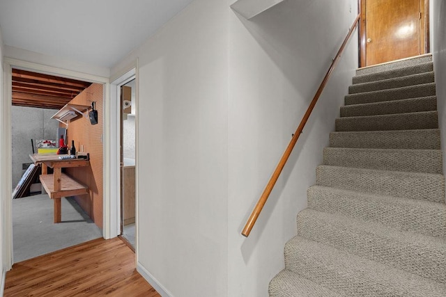 4335 W Excell Ave, Spokane, WA 99208 - staircase featuring wood finished floors