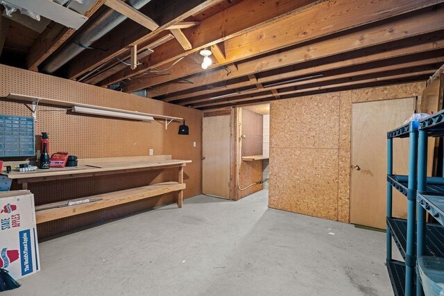 4335 W Excell Ave, Spokane, WA 99208 - unfinished below grade area featuring a workshop area