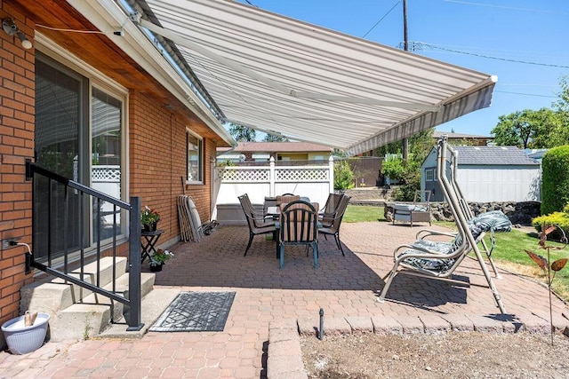 4335 W Excell Ave, Spokane, WA 99208 - view of patio with outdoor dining area and entry steps