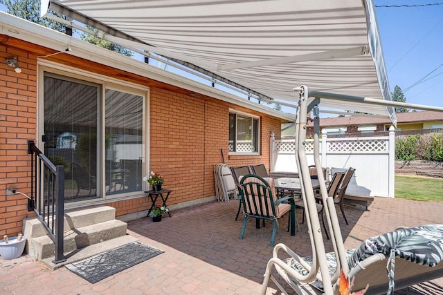 4335 W Excell Ave, Spokane, WA 99208 - view of patio featuring entry steps and outdoor dining space