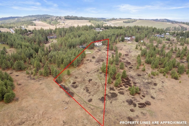 3314 W Eagles Nest Ln, Spokane, WA 99208 - view of rural area with property parcel outlined